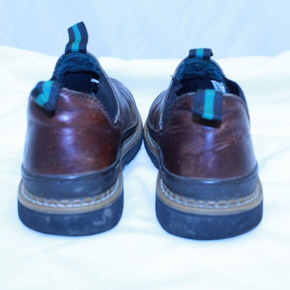 Georgia Romeo Kids Size 5M Brown Leather ROMEO Low Chelsea Pull On Work Boots - Picture 5 of 16